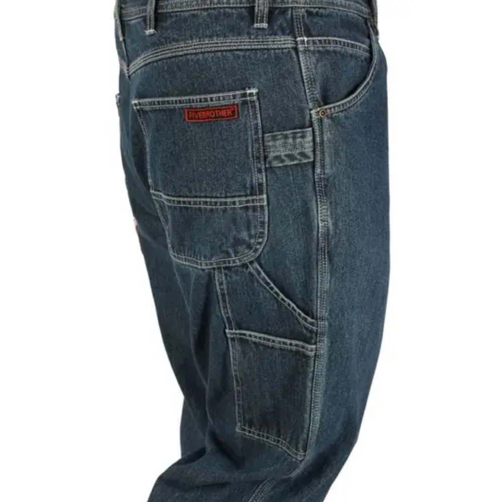 Five Brother Relaxed Fit Dark Blue Jeans